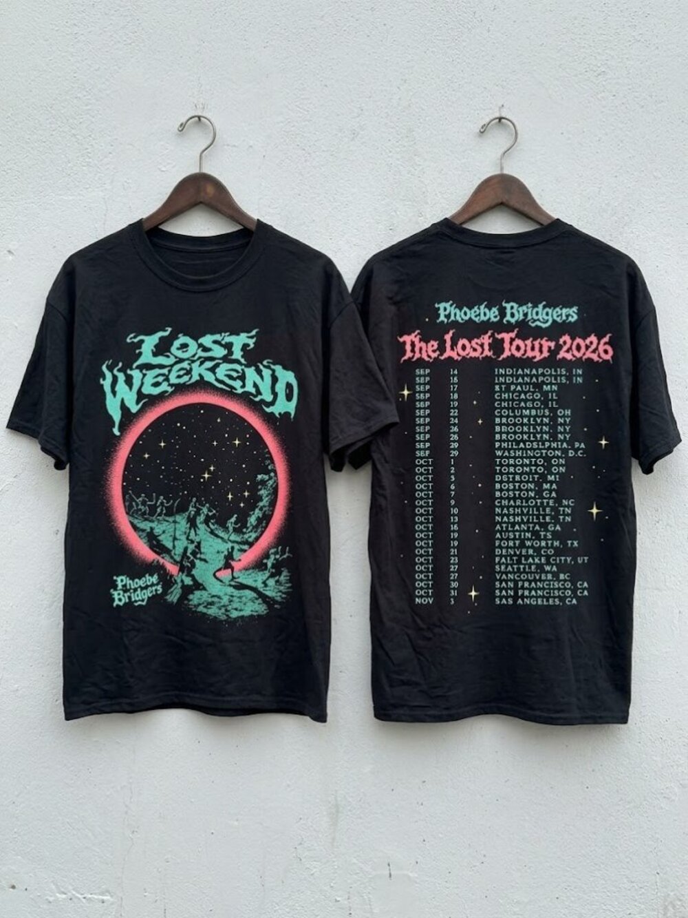 Phoebe Bridgers The Lost Tour 2026 T-Shirt